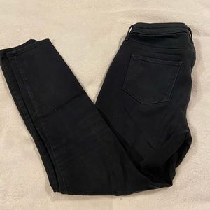 Black full length skinny jeans